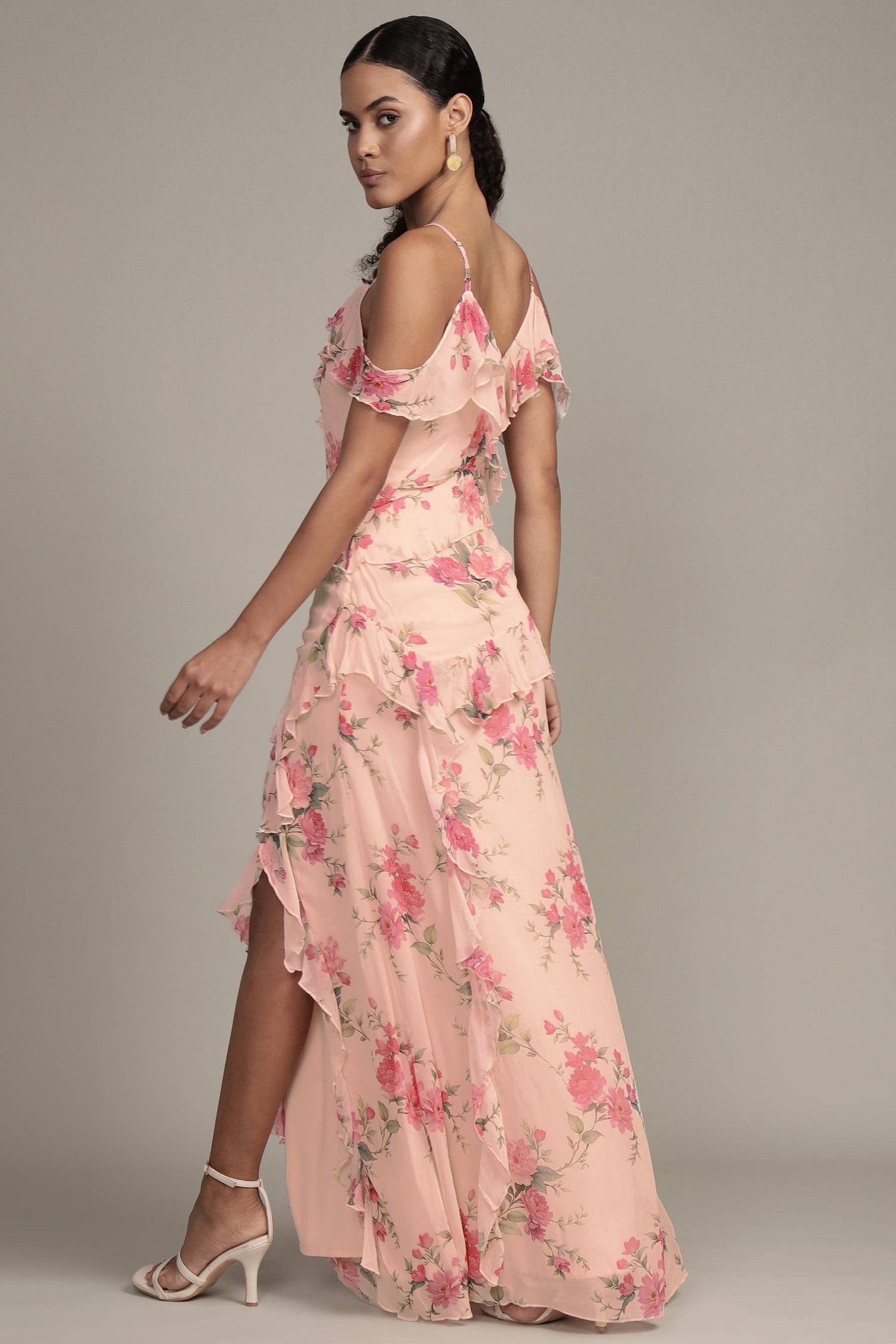 Lace &amp; Beads Leighton Floral Maxi Dress