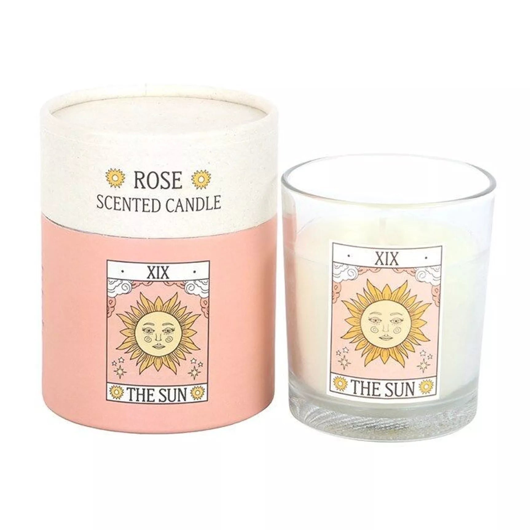The Sun Vintage Tarot Duftkerze – Rose (29h Brenndauer)