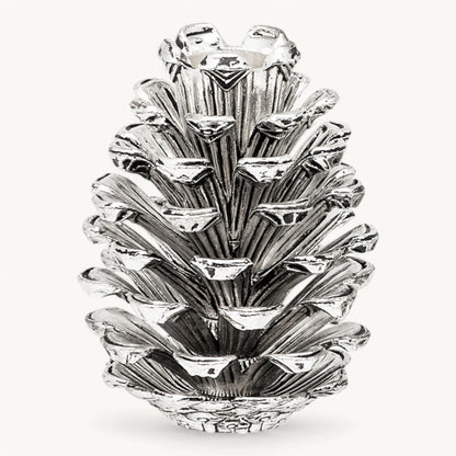 Ljusstake “Pinecone” – 9 cm / 6 cm (silverfinish) – EDZARD