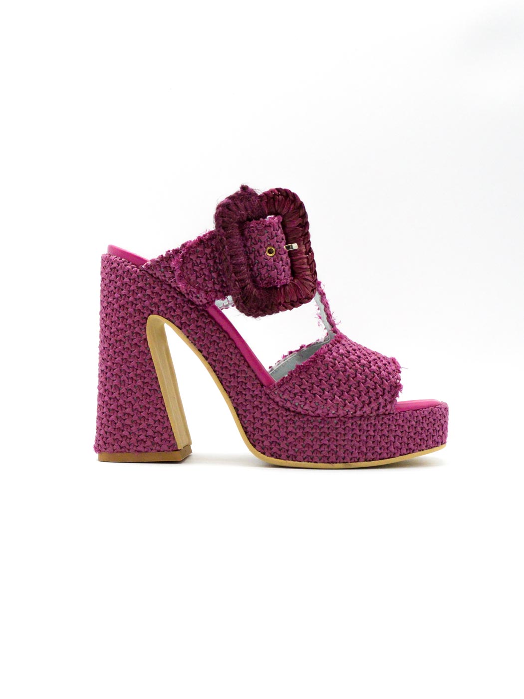 Slip-in Flat shoes in Raffia, Poesie Veneziane