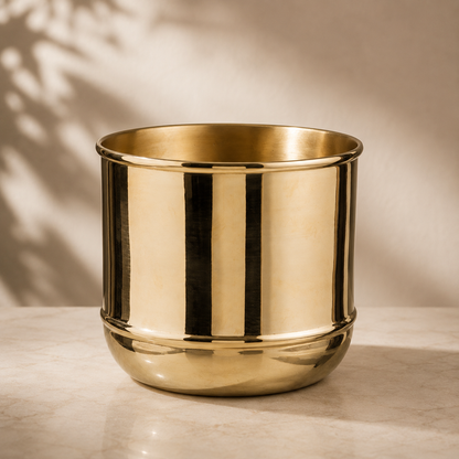 Genuine Brass Plant Pot – Polished Brass