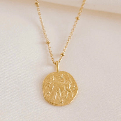 Zodiac Necklace | 24k Gold | Agape Studio Jewelry 