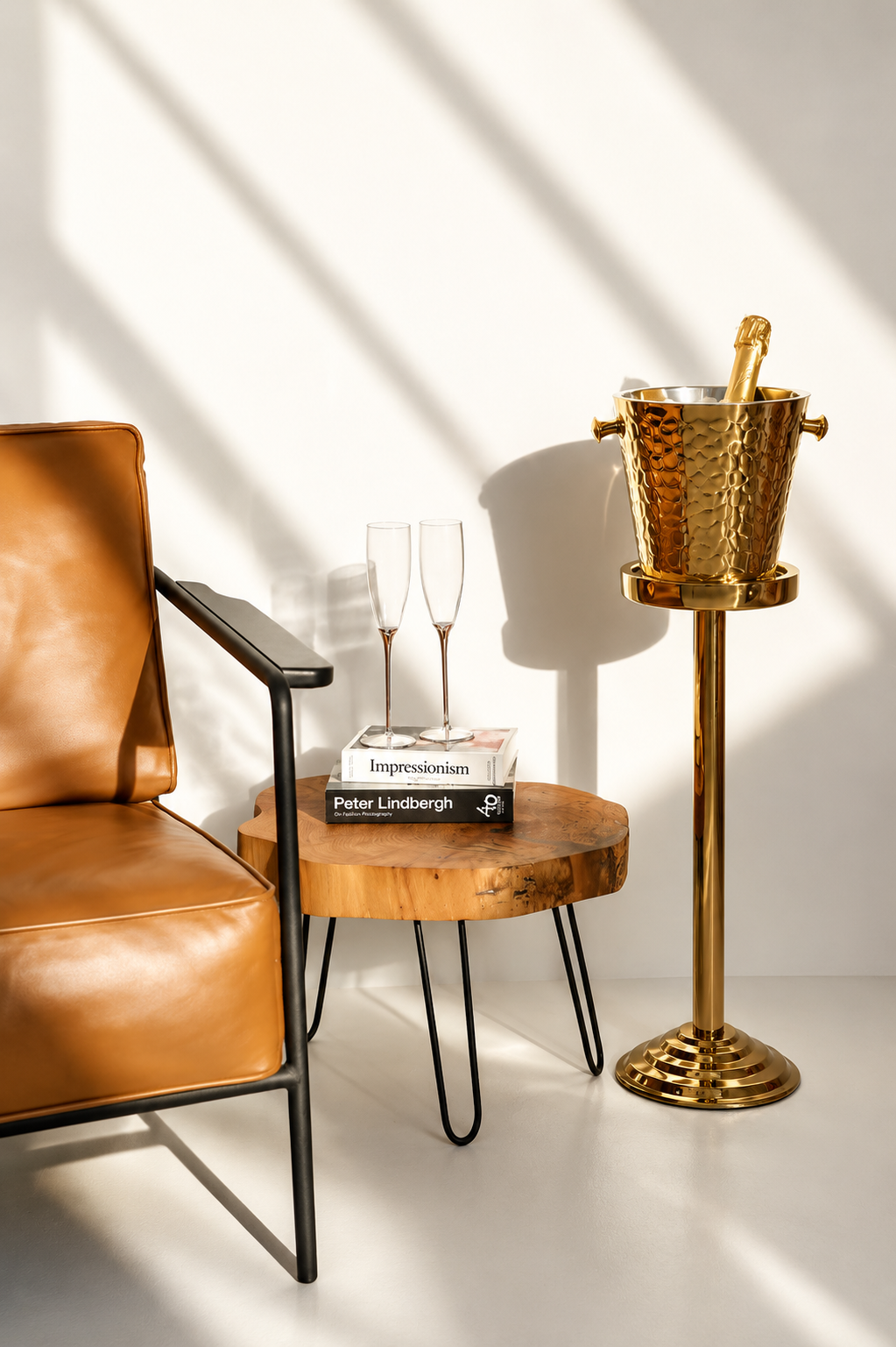 Guldställ för Champagnekylare 62 cm | EDZARD Olbia