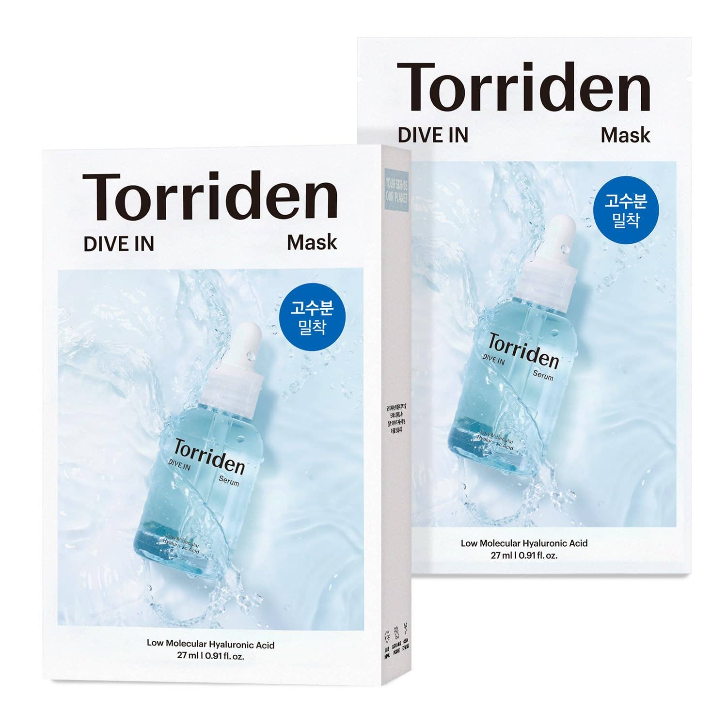 Torriden DIVE-IN Hyaluronsyra Ansiktsmask – Djupverkande fukt och lugnande vård