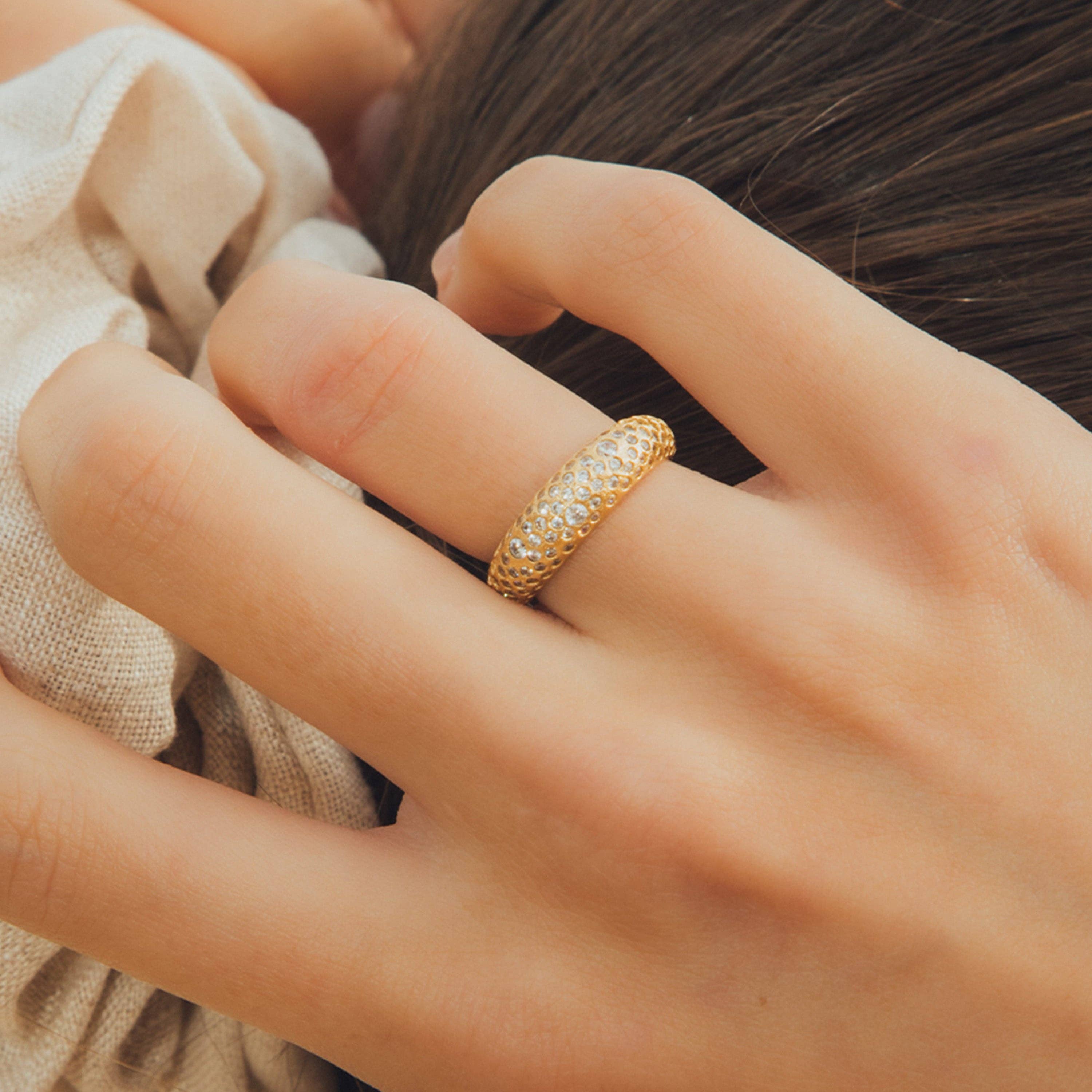 Astria Ring | Vergoldet mit Satin-Finish