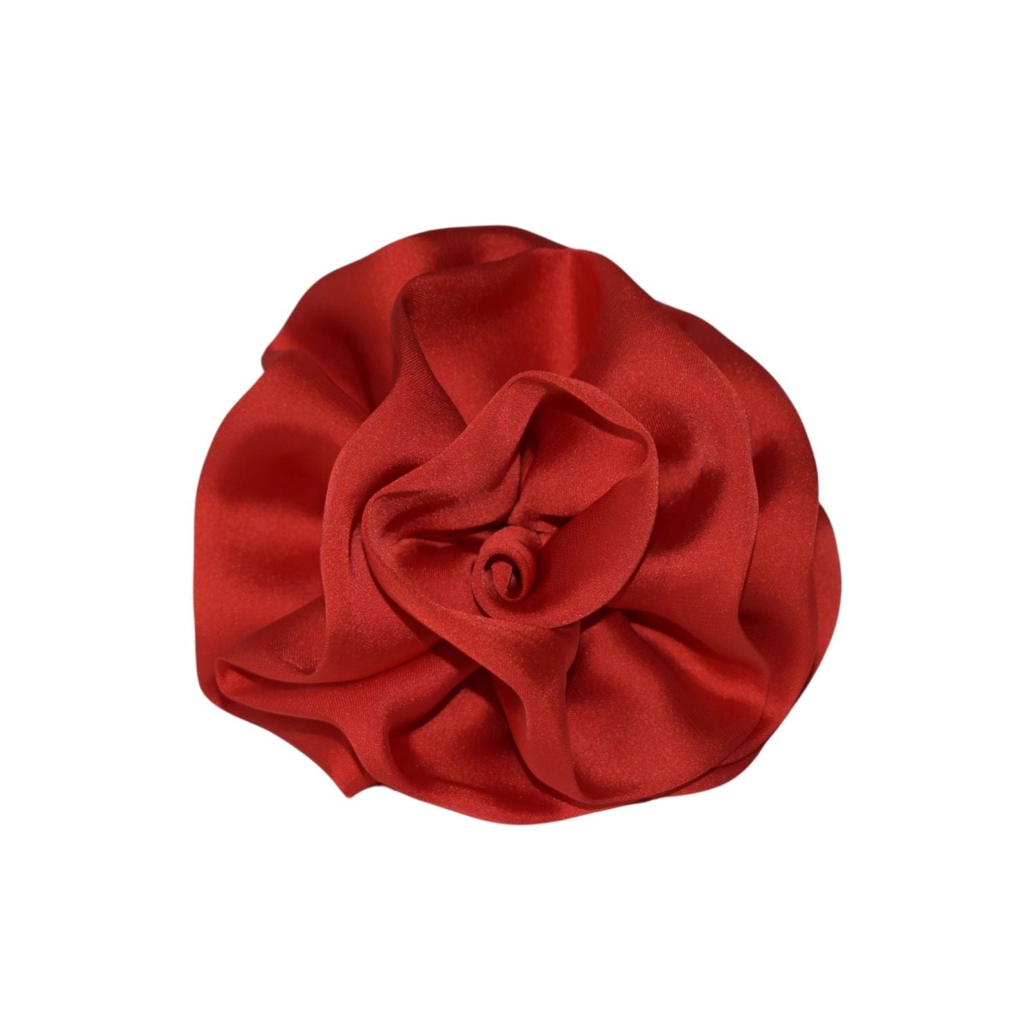 Red Flower Scrunchie, SYLKI LONDON