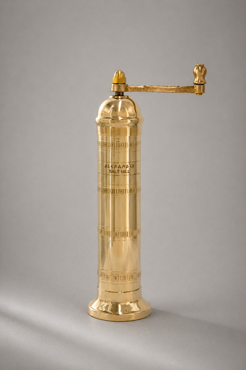Brass Mill - 9" Salt Mill, Alexander Handmade Mills 