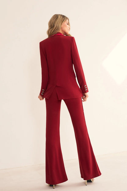 Suit Set: Smoking Cherry- Suit Jacket+ Suit Pants