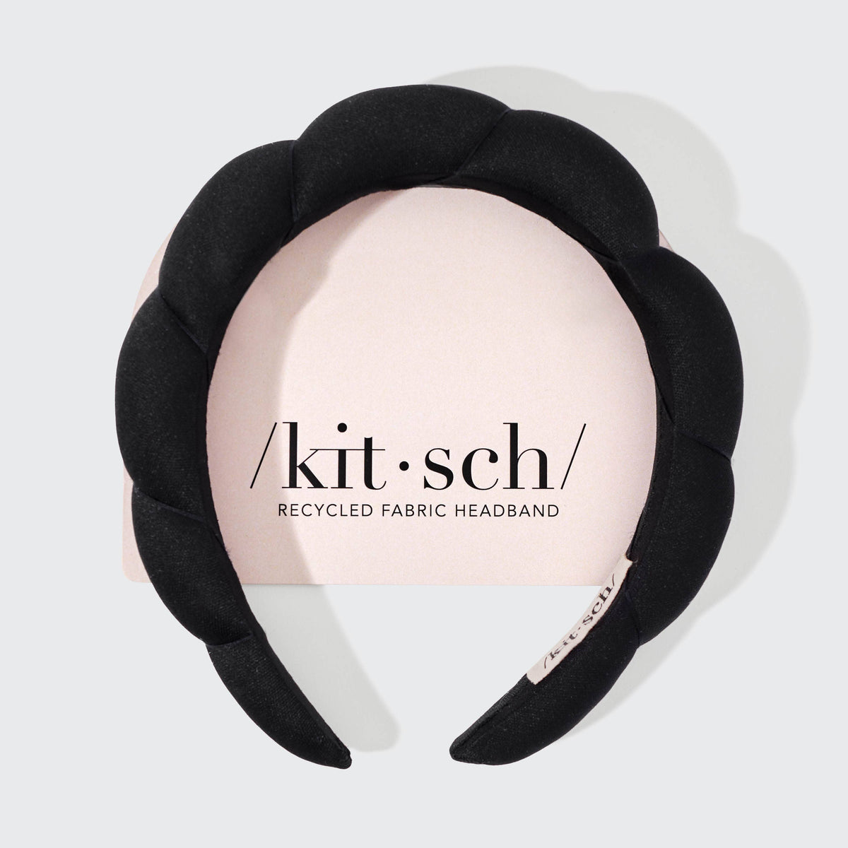 Kitsch Recycled Padded Headband – Black | Vadderat Diadem