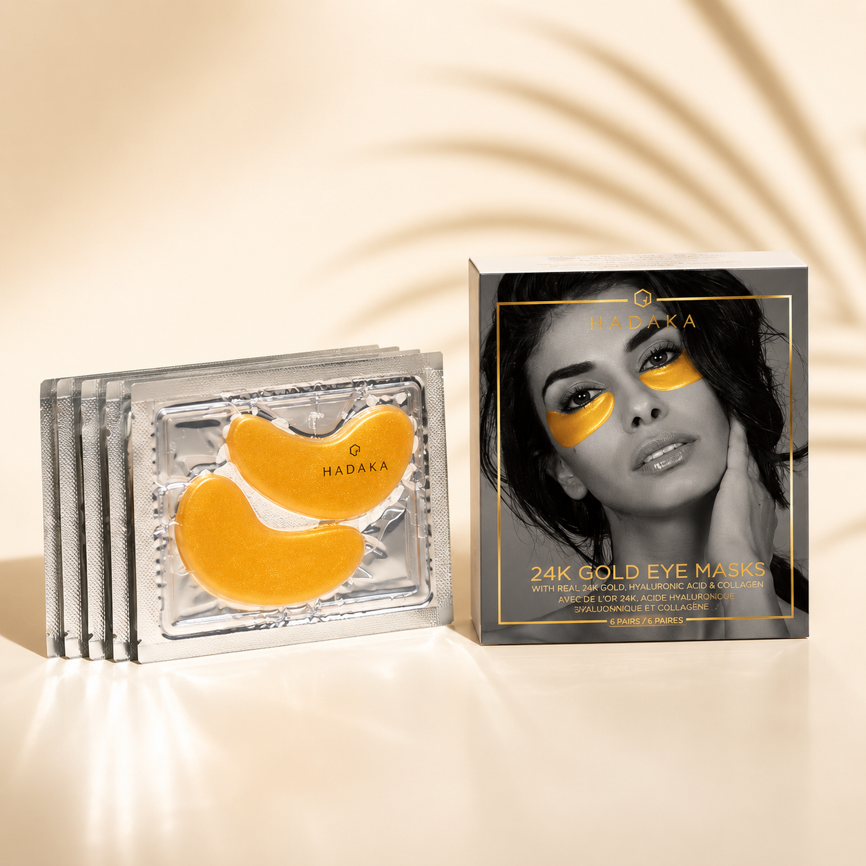 24K Gold Eye Mask™ – Kollagen, Hyaluronsyra &amp; Retinol för Trötta Ögon