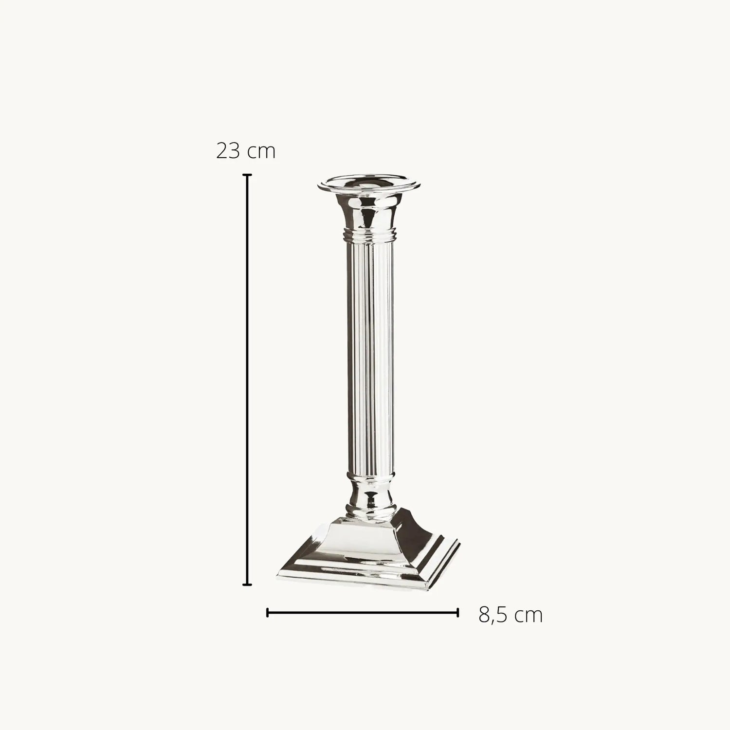 Lincoln Ljusstake – Silverfinish (flera höjder)