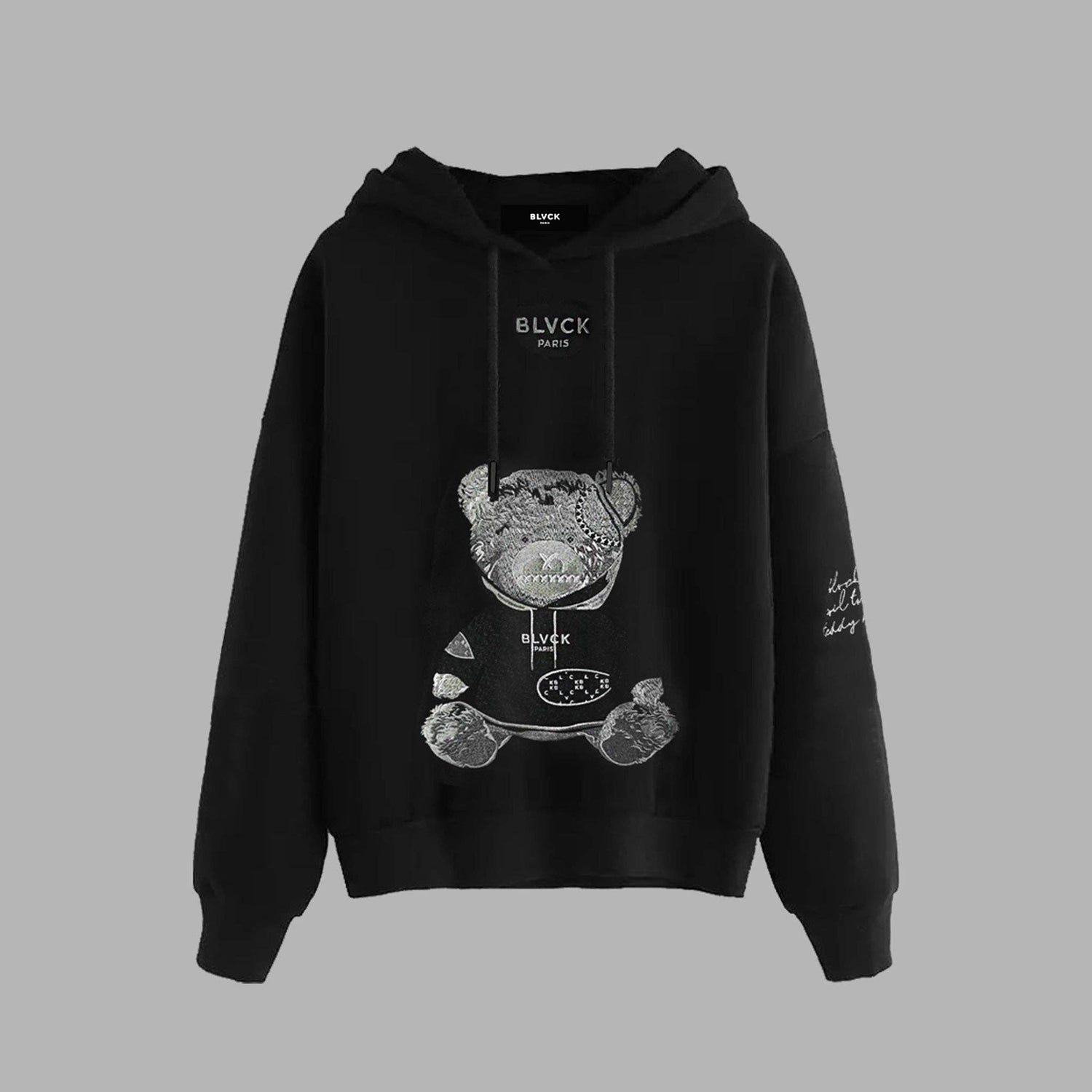 Evil Twin Teddy Bear Hoodie, Blvck