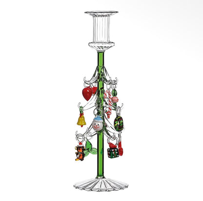OPJET Paris Christmas Tree Candle Holder – Julgransljusstake i glas