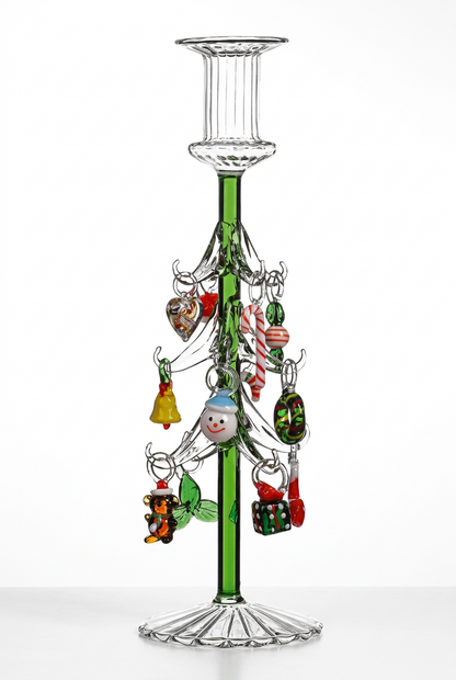 OPJET Paris Christmas Tree Candle Holder – Julgransljusstake i glas