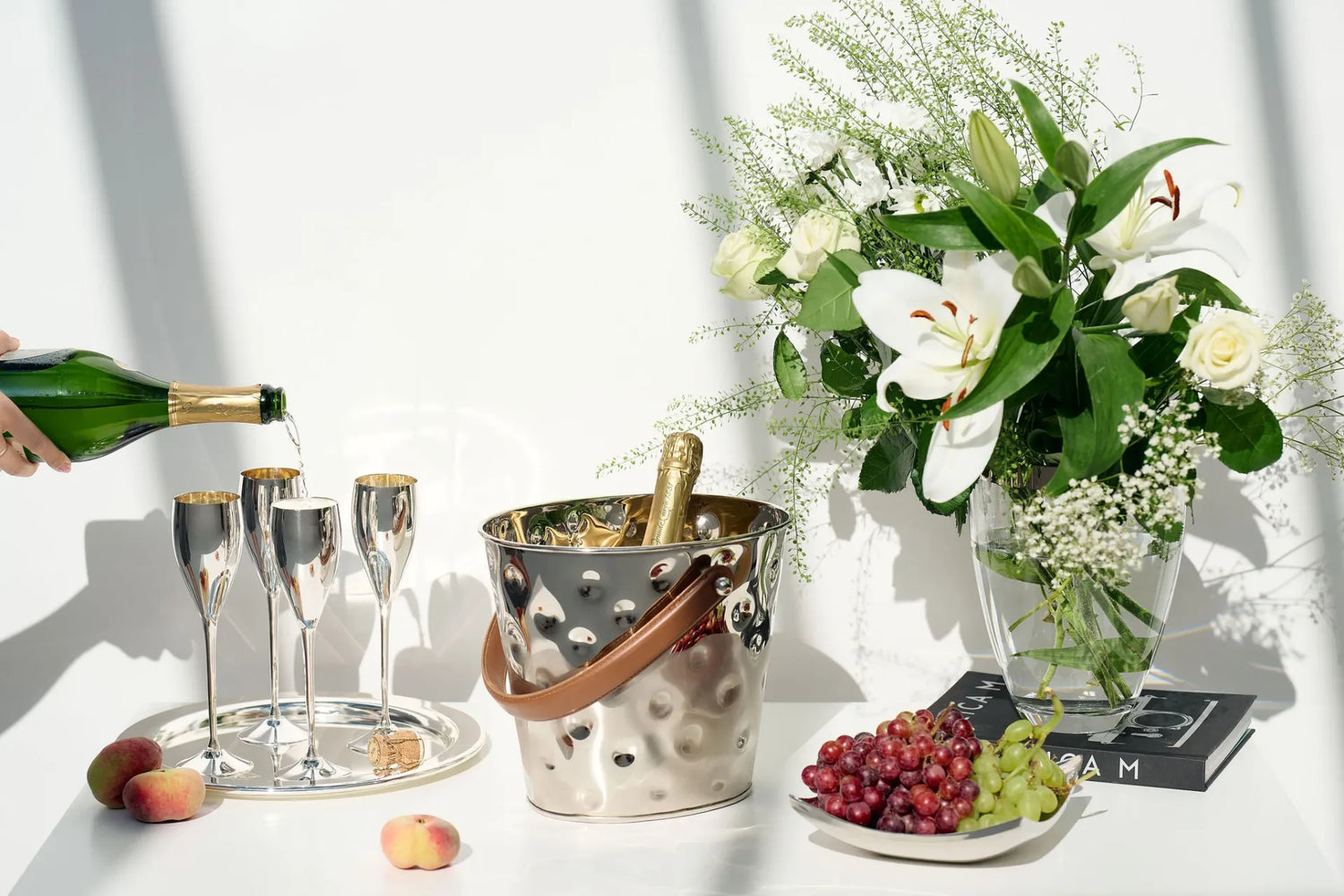 Dodo | Silverpläterade Champagneglas