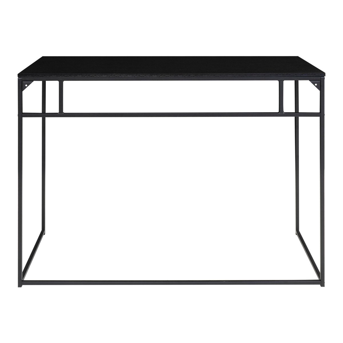 The Vita Desk – stilrent skrivbord i svart metall, 100x45x75cm