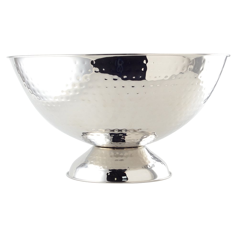 Champagnerkühler aus gehämmertem Edelstahl – Silver Grande