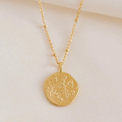 Zodiac Necklace | 24k Gold | Agape Studio Jewelry 