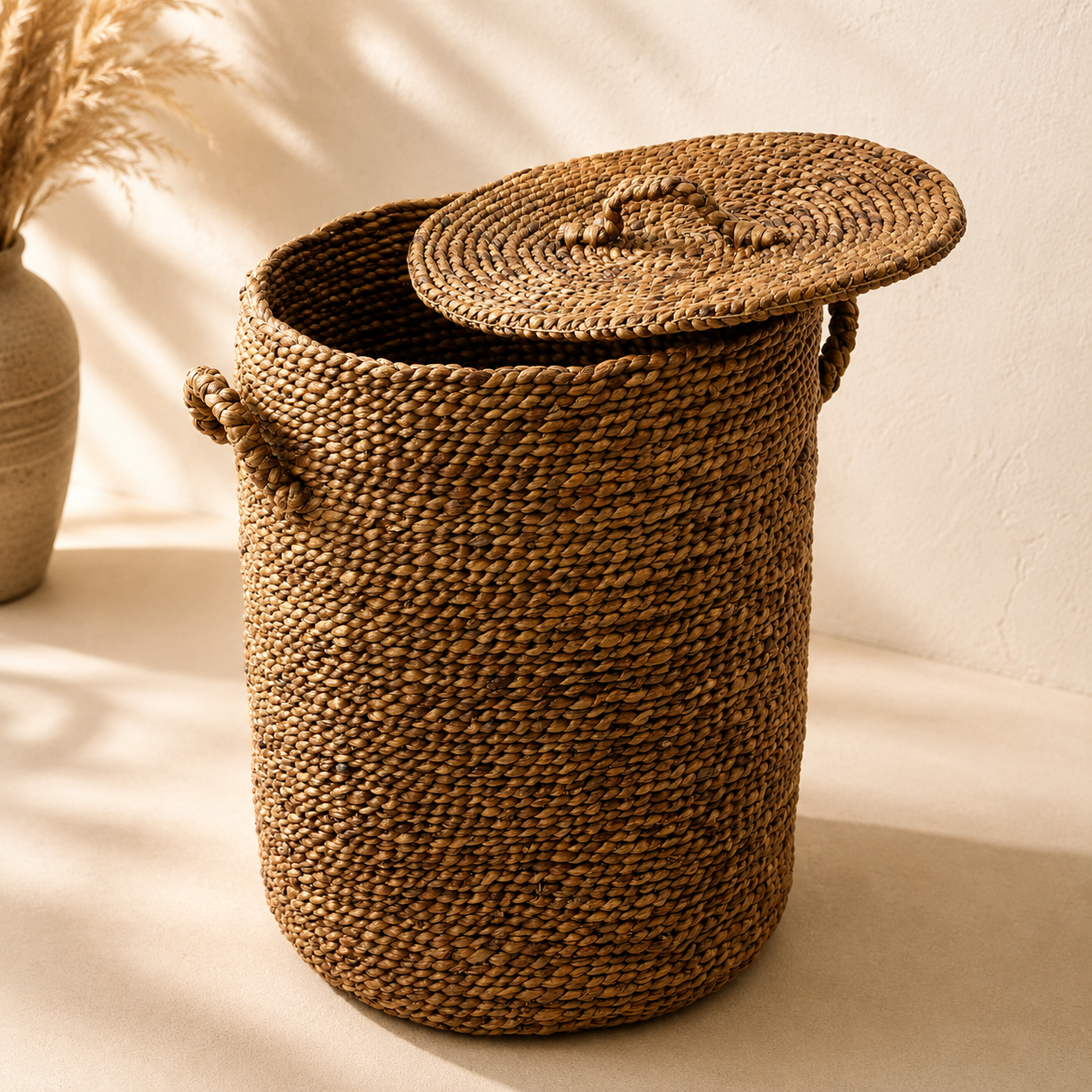 Panier de rangement en jacinthe d&