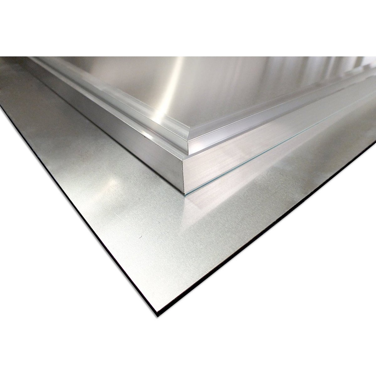 Aluminiumtavla – Palm Boulevard i Metallisk Finish