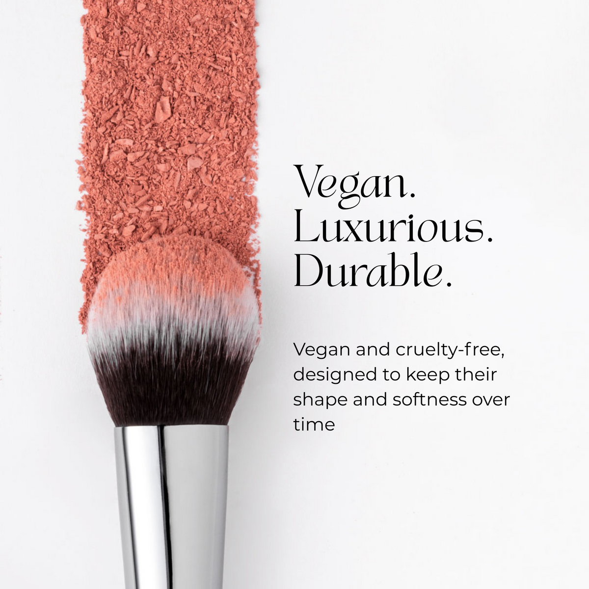 BEAUTICAL | Metal Glam Brush Set – 9 veganska sminkborstar