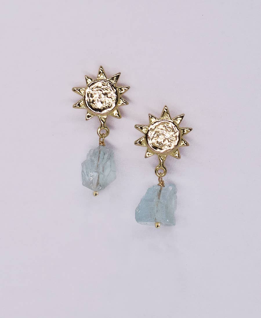 Naissance Sun & Stone Earrings – Handgjorda örhängen med kristaller från Ann Acid