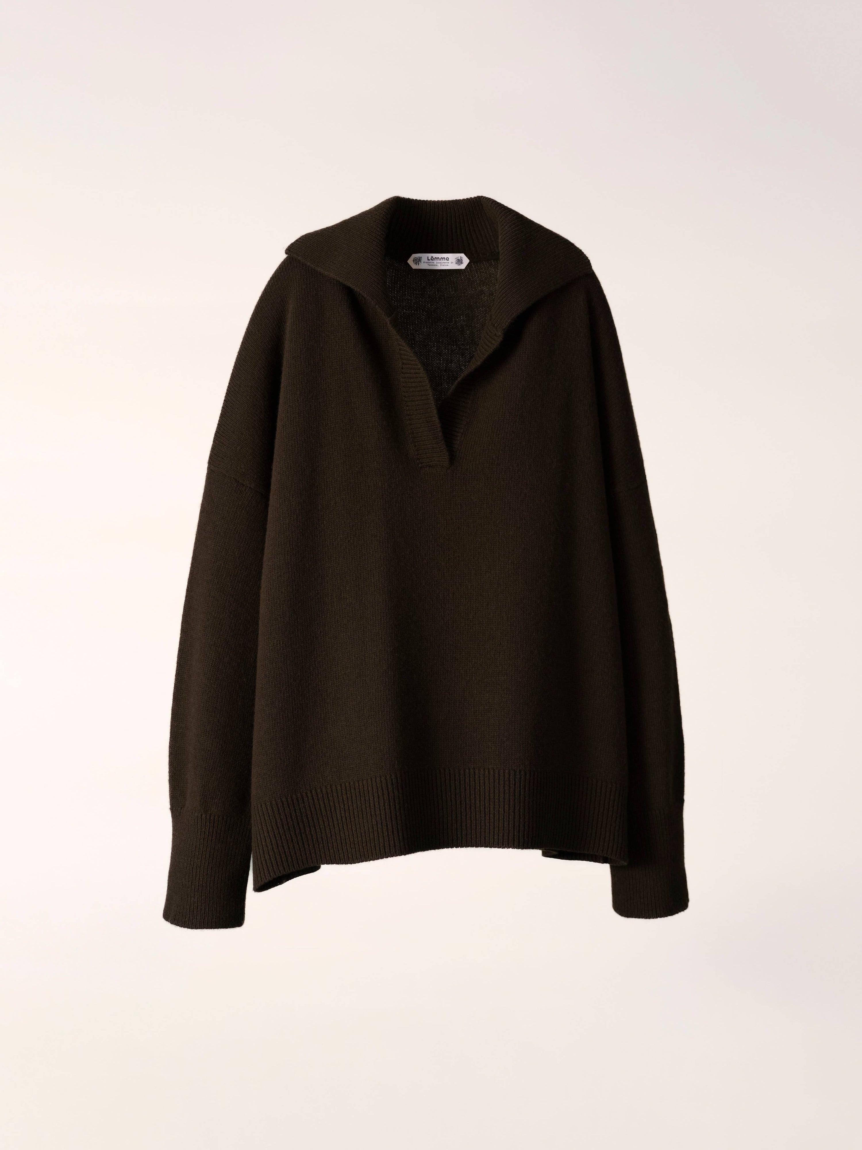 Wool &amp; Cashmere Polo Sweater
