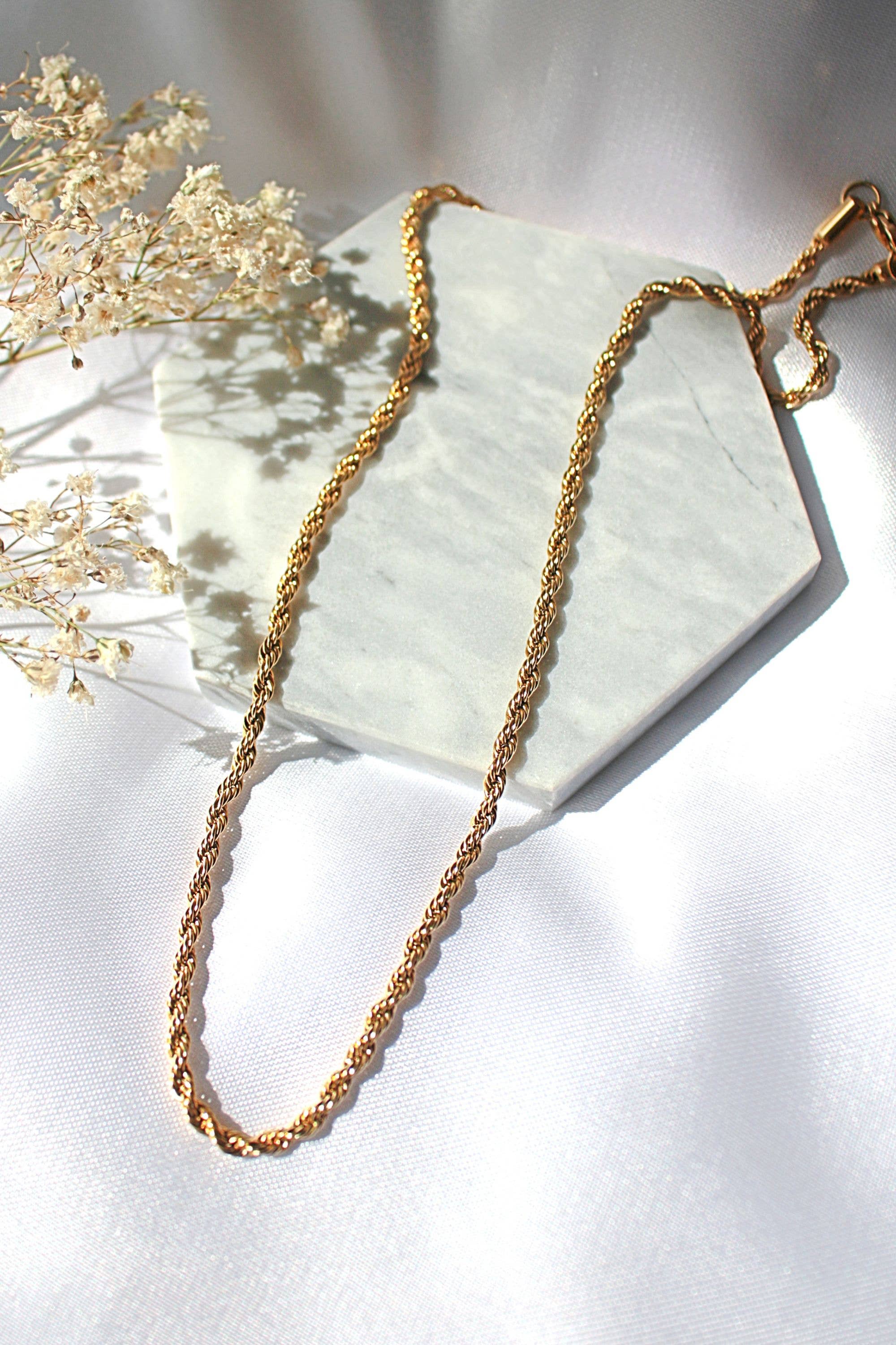 Schlangenkettenhalsband | 24k Vergoldet