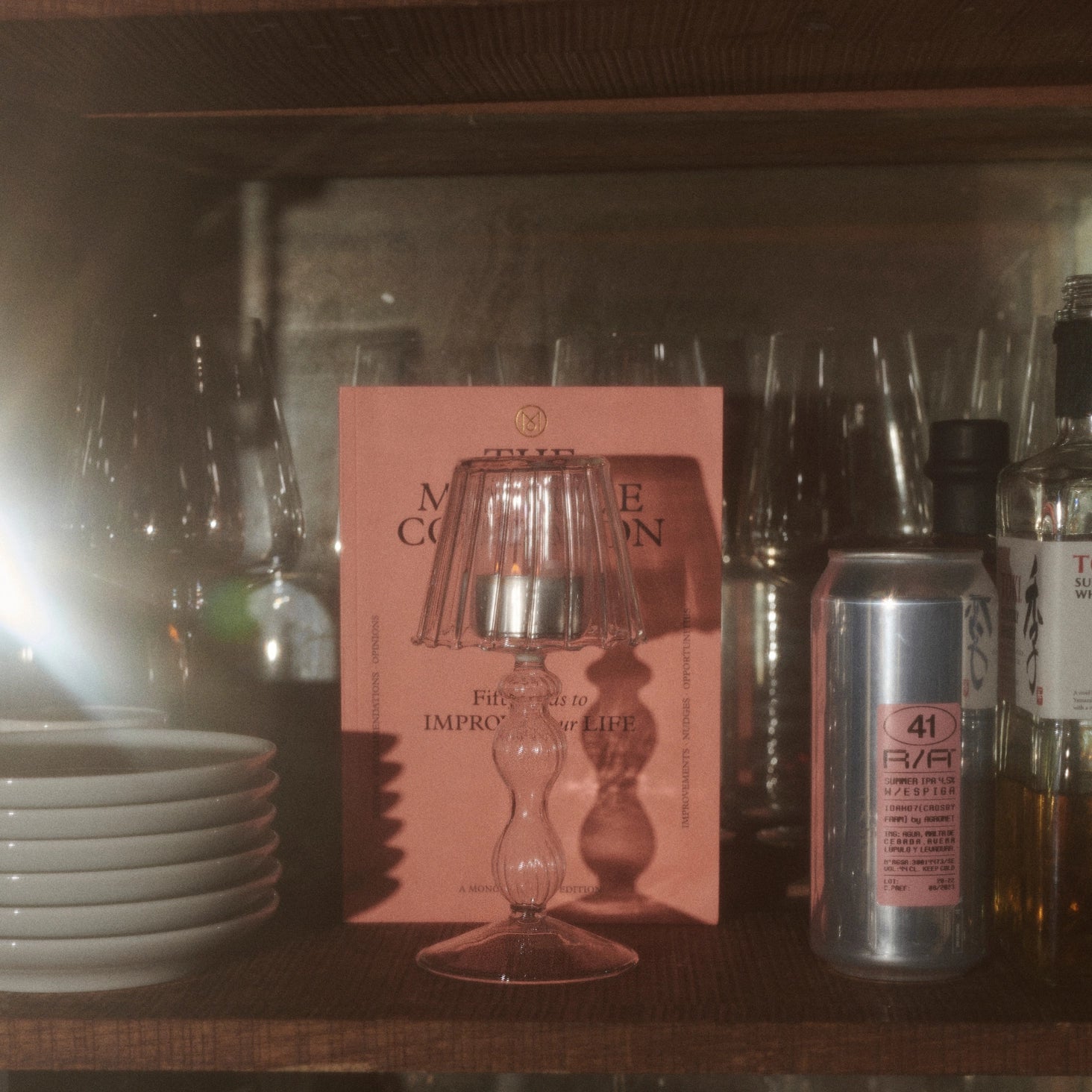 Teelichthalter aus Glas Klar, LEPELCLUB