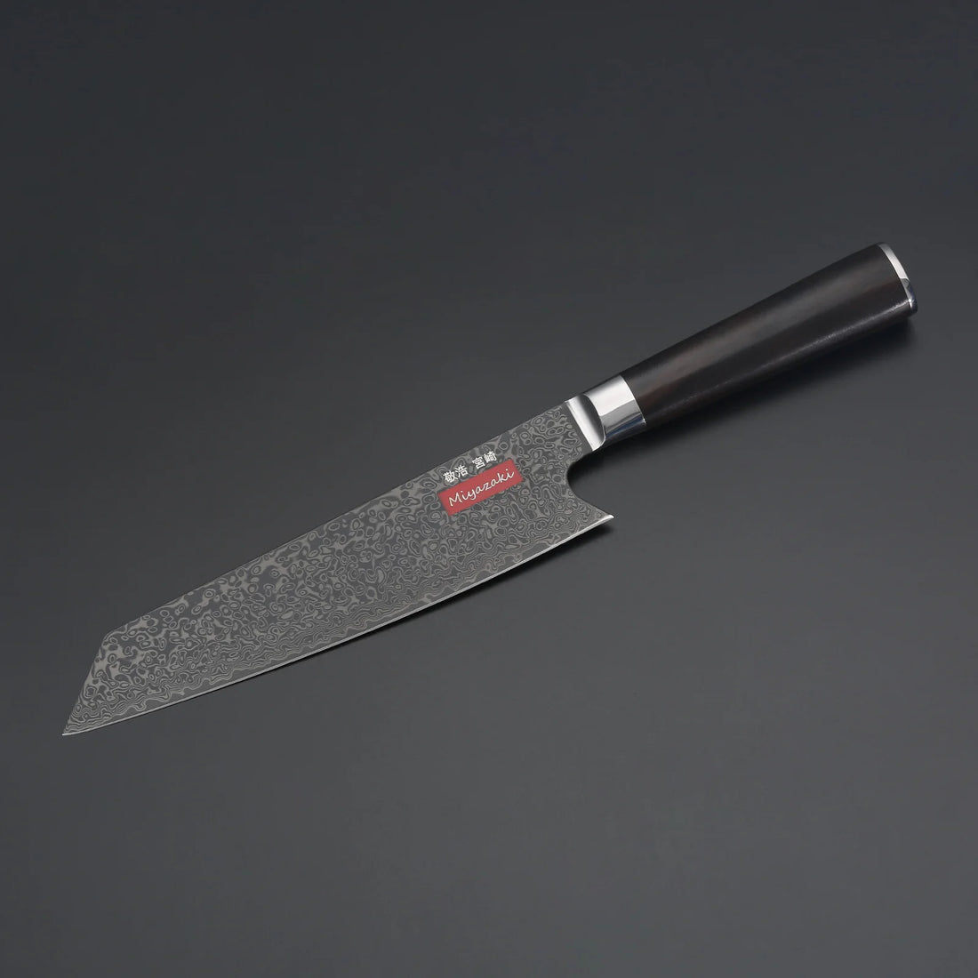 Takahiro Miyazaki – Kiritsuke Santoku 210 mm (VG-10, 73-lagers damaskus)