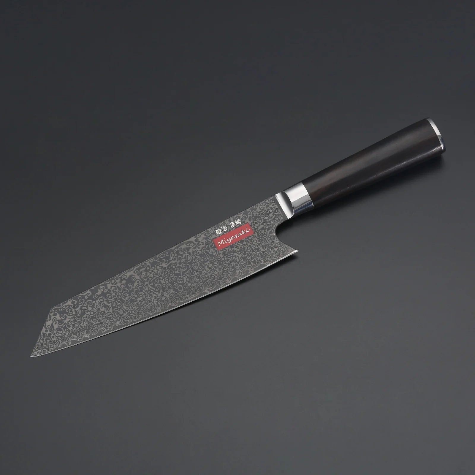 Takahiro Miyazaki – Kiritsuke Santoku 210 mm (VG-10, 73-lagers damaskus)
