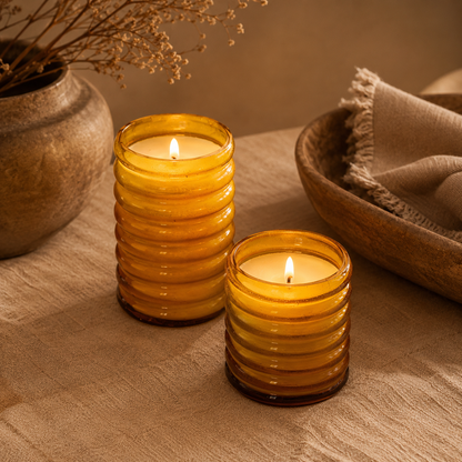 Golden Hive Candle Jar Honey Tall – Ljuslykta i glas | Bazar Bizar
