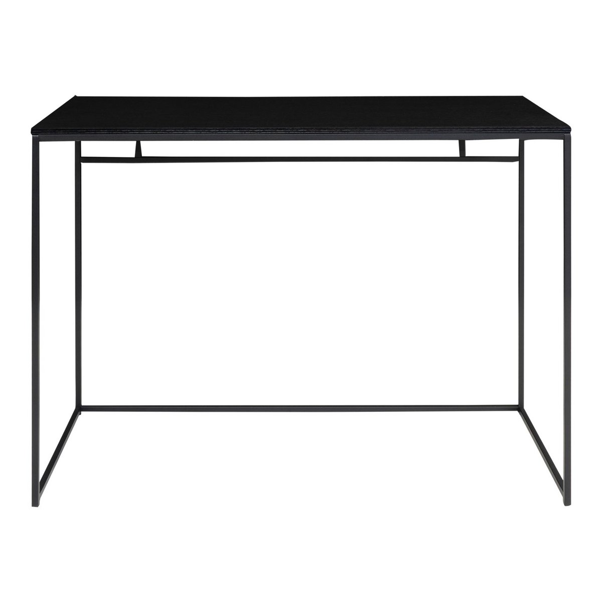 The Vita Desk – stilrent skrivbord i svart metall, 100x45x75cm