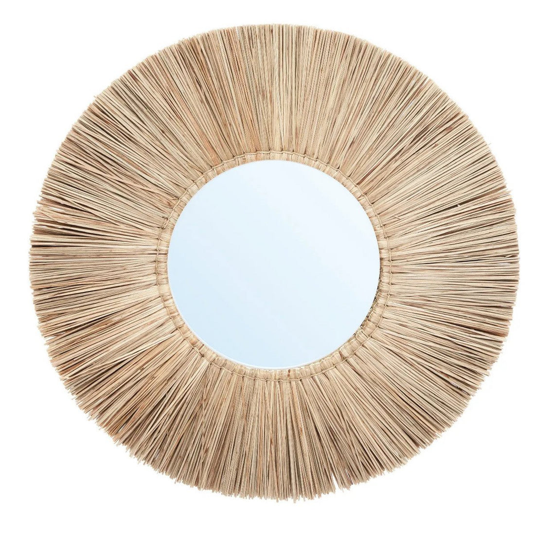 The Alang Alang Mirror - Natural -Ø 50