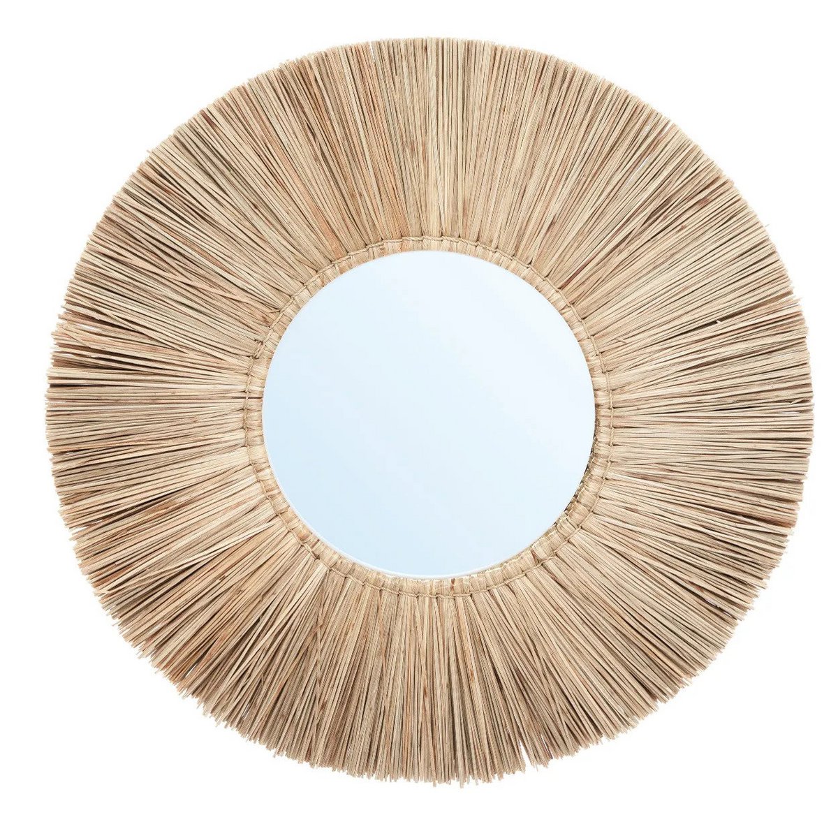 The Alang Alang Mirror - Natural -Ø 50