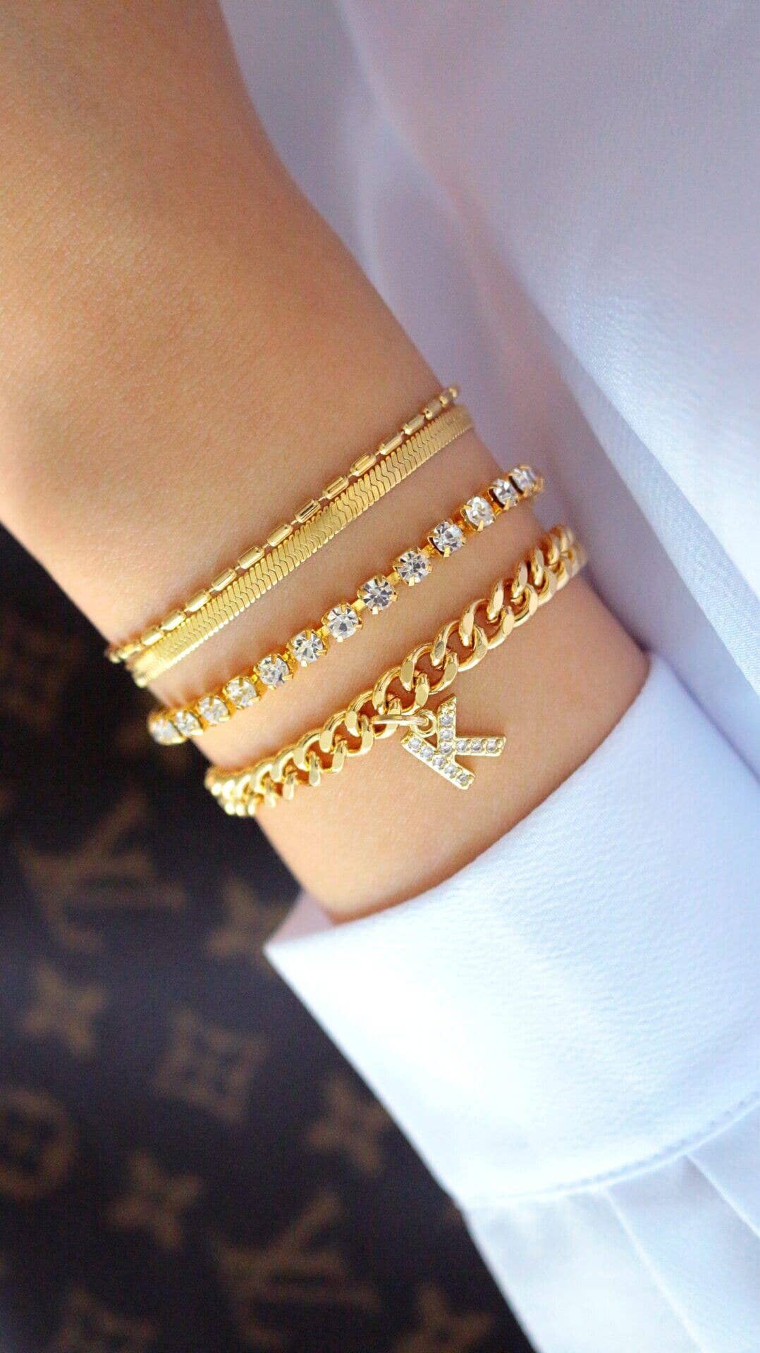 Tennisarmband | 18 Karat Vergoldung