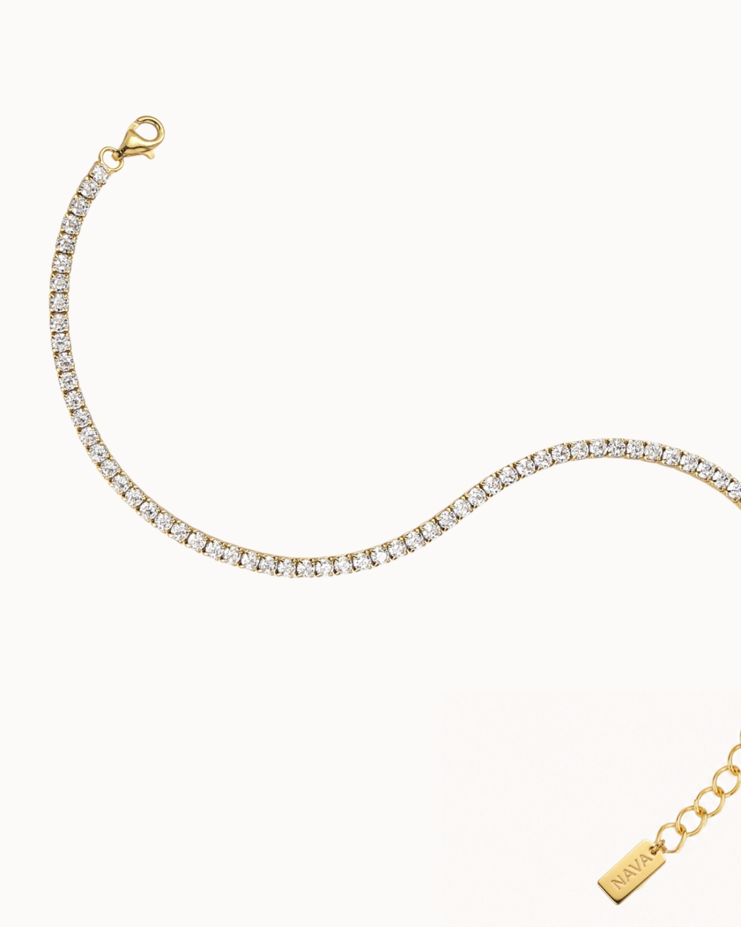 Oraya Tennis Bracelet – Gold Plated