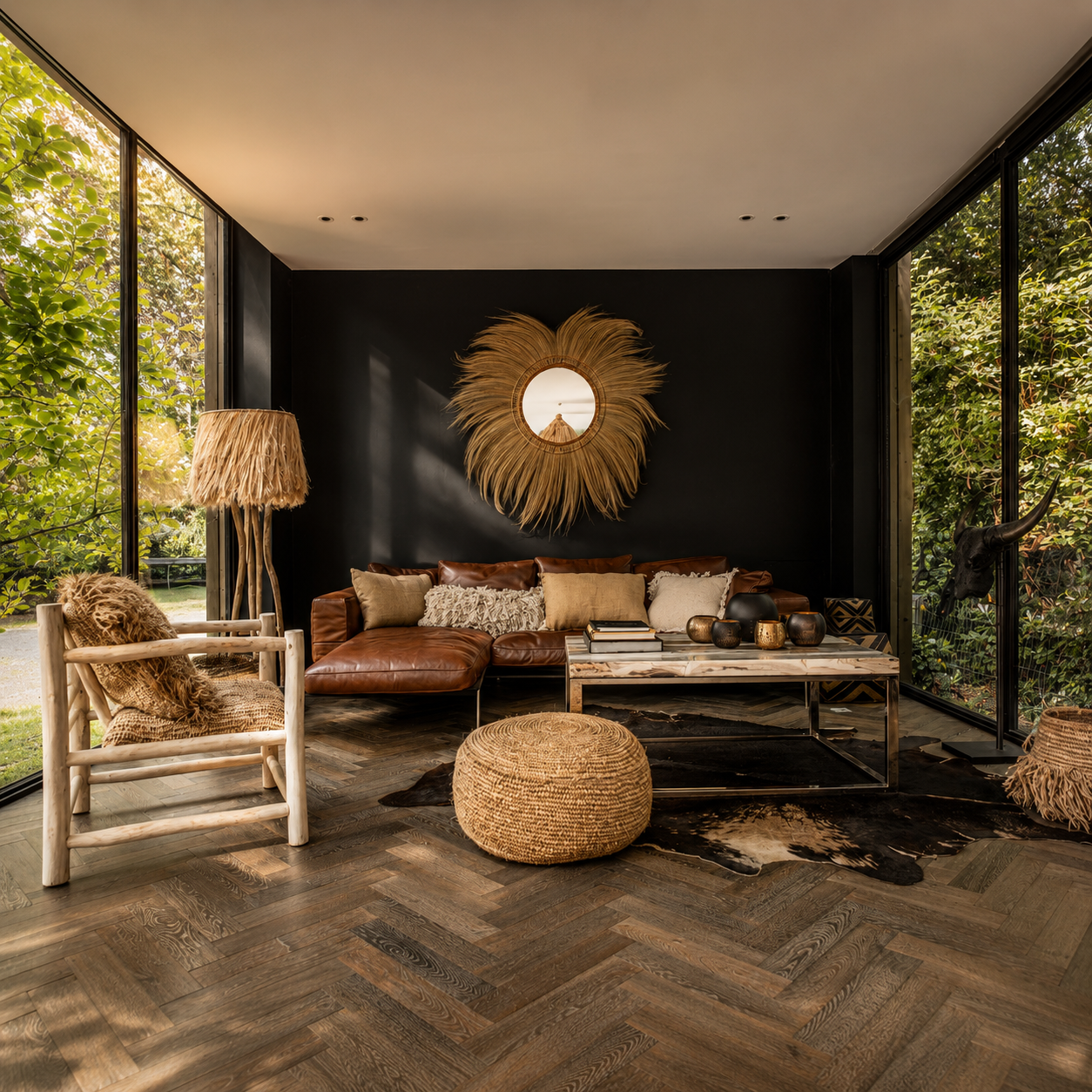 The Pierced Ball Black Gold – Ljuslykta i mässing | Bazar Bizar