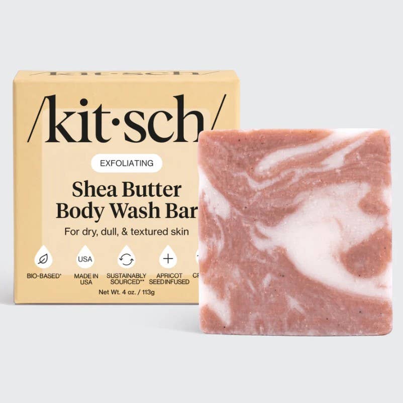 Kitsch Shea Butter Exfoliating Body Wash Bar