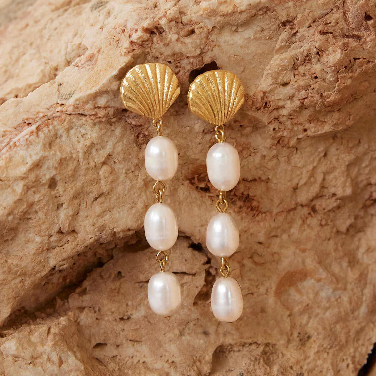 Marisca Earrings | 18k Gold | Agape Studio Jewelry 