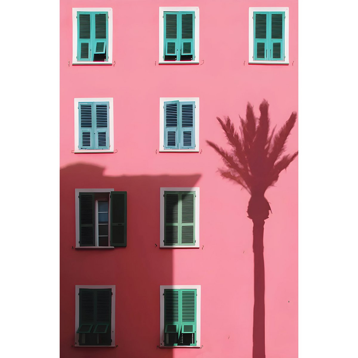 Pink Palm | Tavla i akrylglas