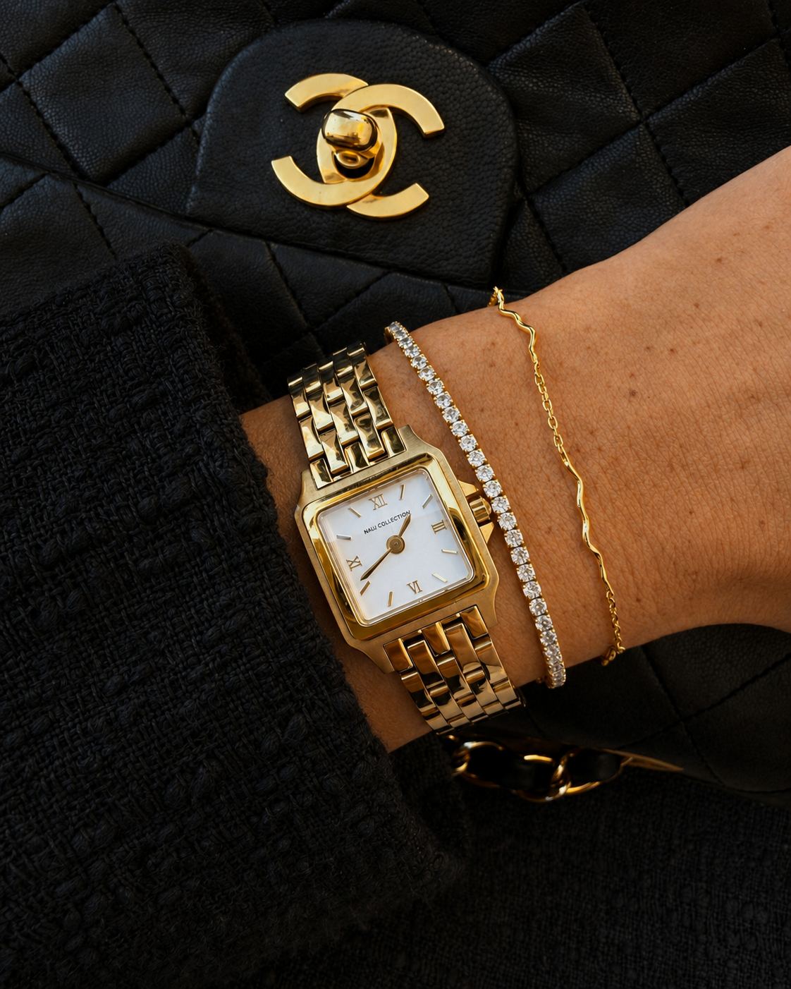 Oraya Tennis Bracelet – Gold Plated