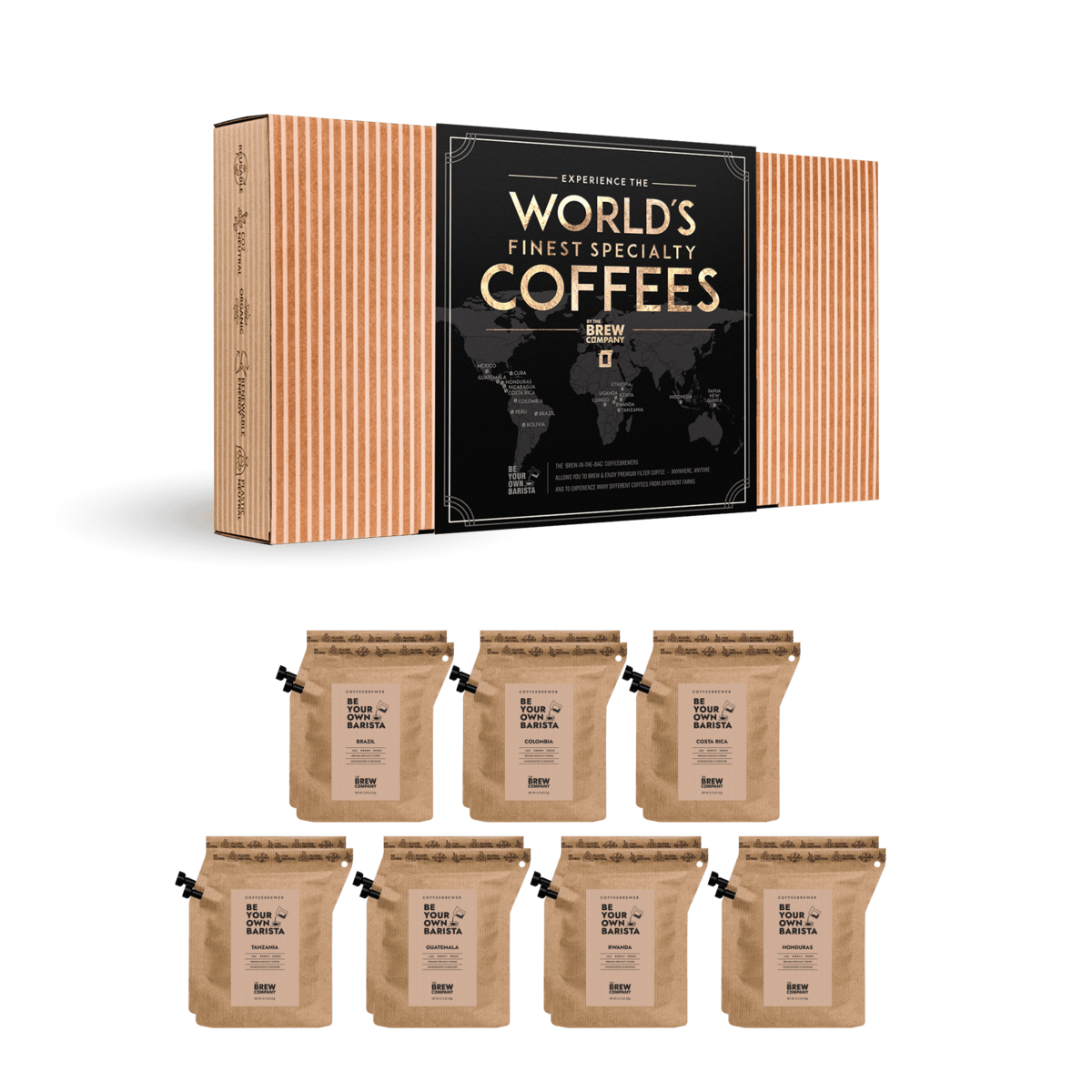 World’s Finest Coffees – presentbox med premiumkaffe | Coffeebrewer