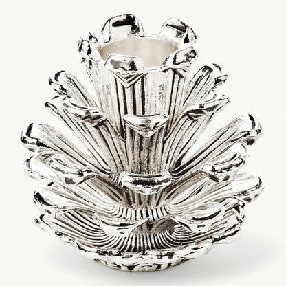 Ljusstake “Pinecone” – 9 cm / 6 cm (silverfinish) – EDZARD