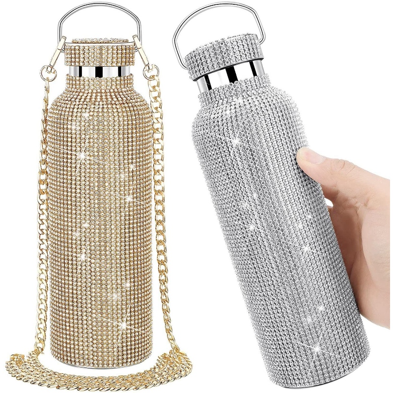 Höstens finaste accessoar - Rhinestone vattenflaskan!