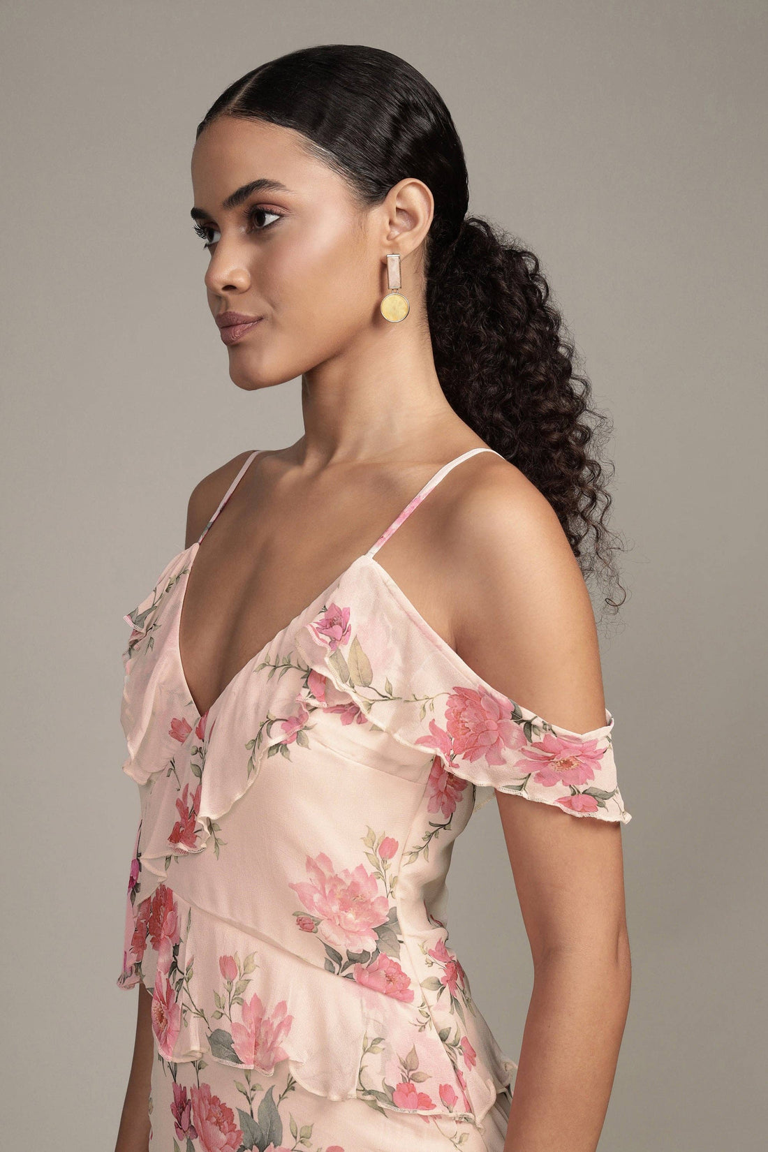 Lace &amp; Beads Leighton Floral Maxi Dress