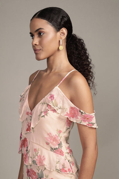 Lace &amp; Beads Leighton Floral Maxi Dress