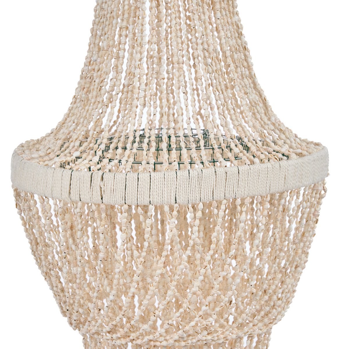 Ocean Tower Muschellampe (80 cm) – Luxuriöser Kronleuchter | Bazar Bizar