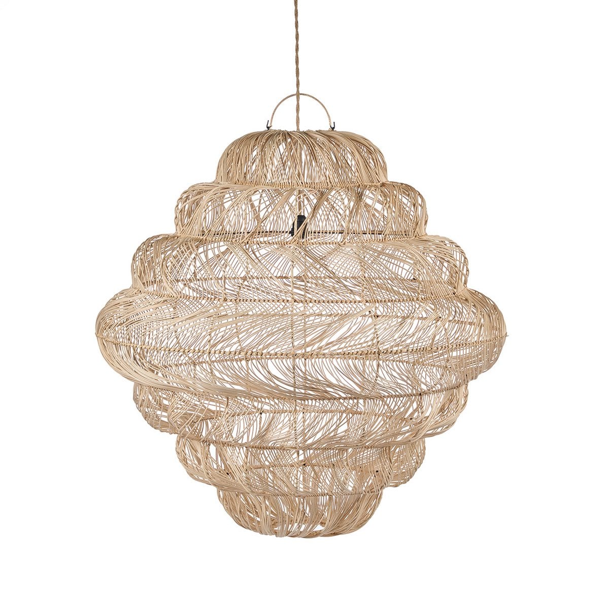 Stor rottinglampa – Aurora pendel 102 cm | Bazar Bizar Living