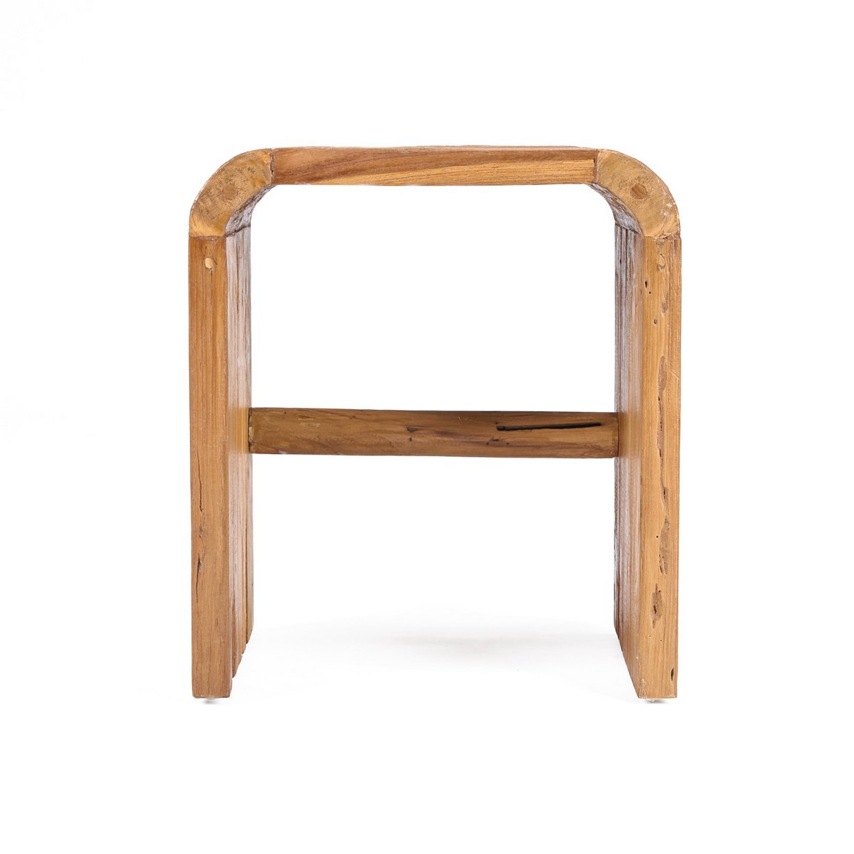 Arc Sidobord i Återvunnen Teak – Handgjort Natur | Bazar Bizar